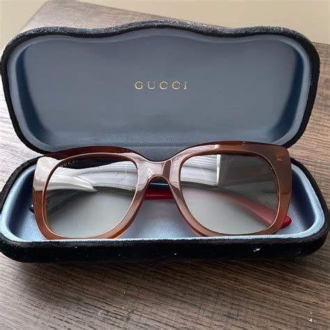 gucci 51mm cat eye sunglasses havana grey